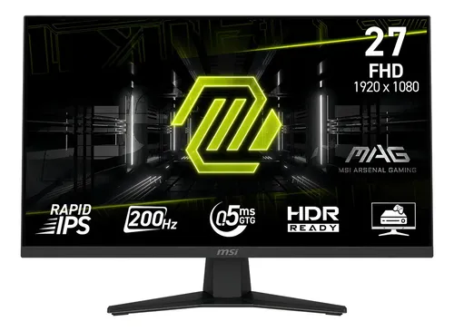 Monitor Msi Mag 274f 27 Rapid Ips 200hz Hdr Color Negro