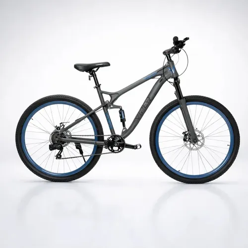 Bicicleta Rockjumper R26 Mtb Doble Suspension 24v V1per Marrón