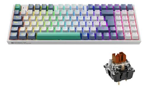 Teclado mecánico Español de América Latina MACHENIKE K500 B94 Rgb Hot Swap Brown Switch Teclado gamer Computadora Tecla Ergonomico teclado para pc
