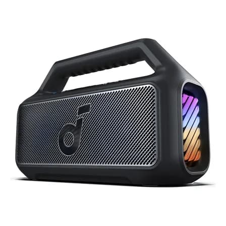 Bocina Soundcore Boom 2 Portátil Bluetooth, Inalámbrico, Bajos Potentes De Hasta 80w, Bassup2, 24 Horas De Reproducción, Impermeable Ipx7, Flotante, Partycast 2.0, Power Bank Integrado, Color Negro