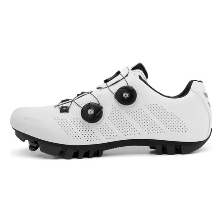 Zapatillas De Ciclismo Montaña Zapatos Calas Para Mtb Blanco