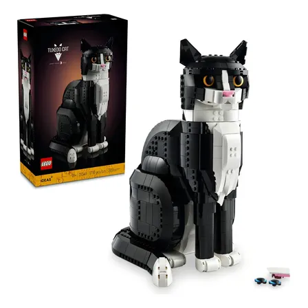 Lego® Ideas Gato Bicolor 21349; Decorativo Modelo Coleccionable; Idea De Regalo Para Adultos