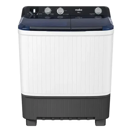 Lavadora Semiautomática 13 Kg Doble Tina Mabe Lmdx3123hbab0 Color Blanco