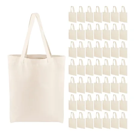 50 Bolsas Tote Bag De Manta Cruda 40 X 35 Cm. 100% Algodon
