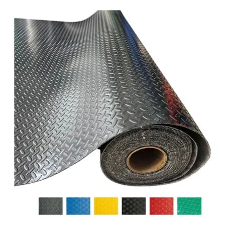 Tapete Piso Antiderrapante Hule Pvc Uso Rudo 2.1m X 4m