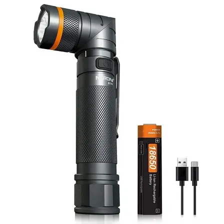 Lámpara Táctica Recargable Linterna Nicron B70 1200lm 9 Modo