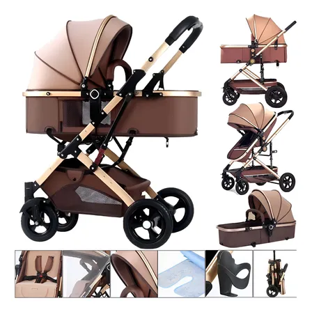 Carriola De Bebé Plegable,carriolao De Baston Reclinable