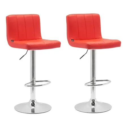 2 Bancos Respaldo Alto Barra Desayunador Cocina Giratorios