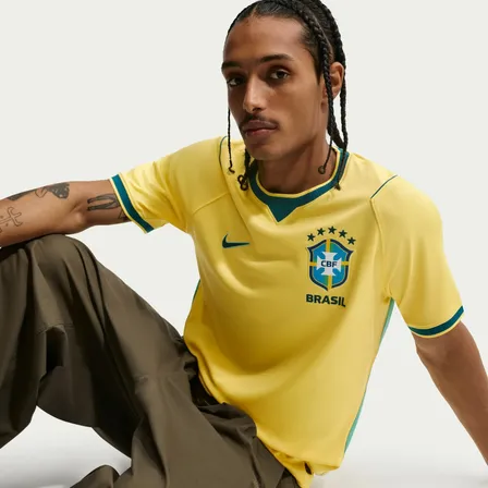 Nike Jersey Fútbol Dri-fit Brasil Local 2026 Para Hombre