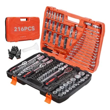 Mecanopro® Juego Kit Herramienta Reparación 216 Pcs Mecanica