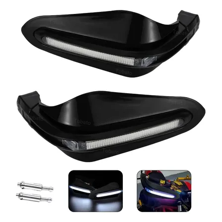 Cubre Puños Universal Para Motocicleta Handguars Con Luz Led