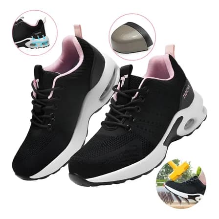 Zapatos De Seguridad Industrial Dama Tenis De Trabajo Ligero