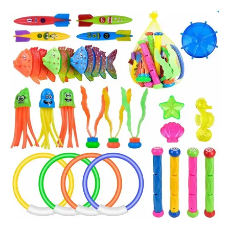 Juguete De Natación Anillos Buceo Conjuntos Para Niño 28pcs