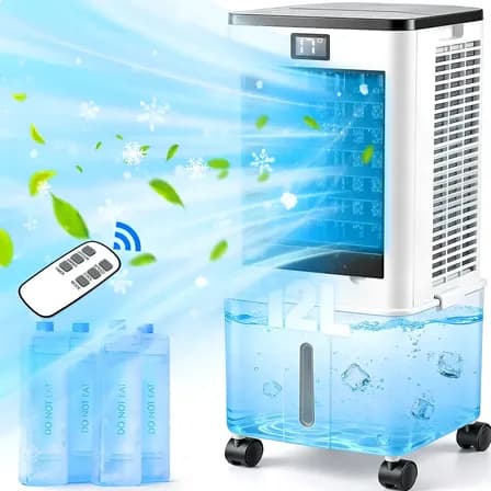 Enfriador De Aire Acondicionado Portátil Ventilador Frio 12l Aire Portatil Pantalla Digital Led