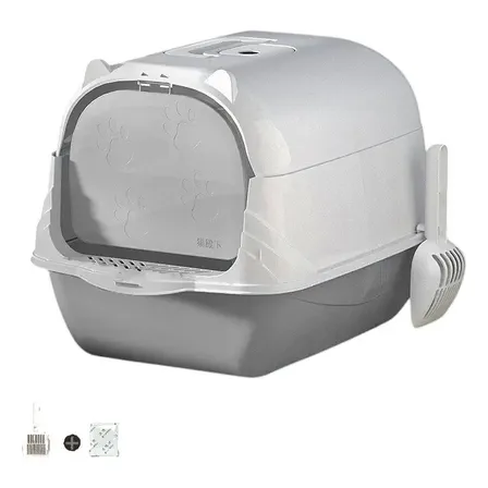 Arenero Ear Para Gatos Antiolores Puerta Palita Y Filtro