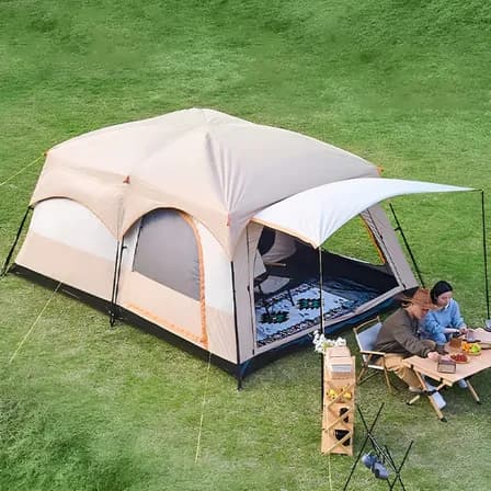 Casas De Campaña Grandes 7-10personas Carpa Acampar 2 Cuarto
