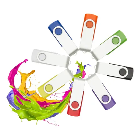 10 Unidades De Memorias Usb 2.0 De 16 Gb En 5 Colores Aleato