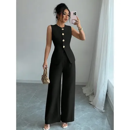 Mycity® Conjunto De 2 Piezas Elegante E Informal Para Mujer