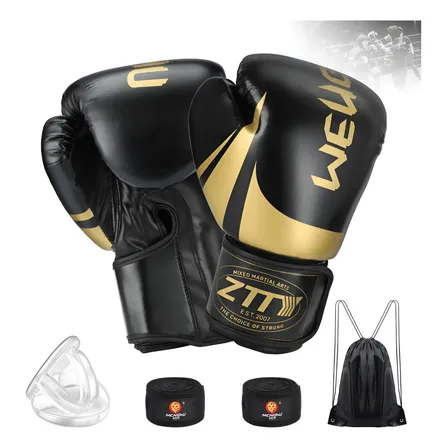 Guantes Box Profesional Boxeo Mma Muy Thai Velcro 8 - 16 Oz