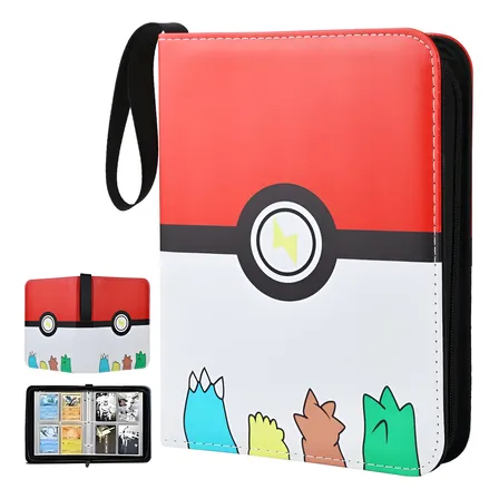 Tarjetero Pokémon 4 Bolsillos 400 Tarjetas Álbum