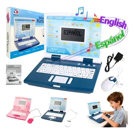 Computadora Laptop Niño Juguete Didáctica Español Ingles 130