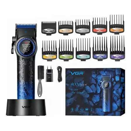 Cortadora De Cabello Inalámbrica Profesional De 9000 Rpm Azul