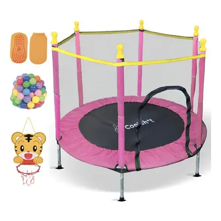 Trampolin Para Niños Infantil Coolsht Brinconlin 1.40 Metros Rosa
