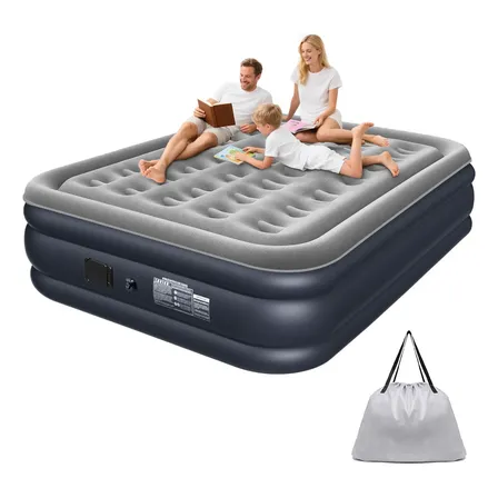 Colchón Inflables Queen Con Bomba Hinchable Desmontable