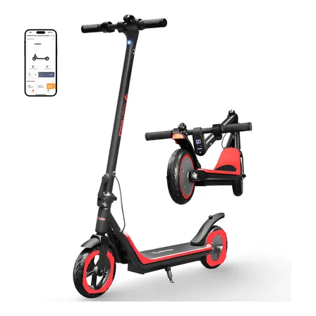 Honey Whale M1 Lite Scooter Eléctrico Para Adultos Con App Rojo