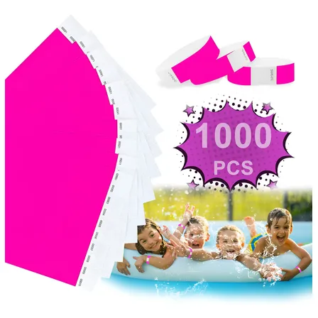 1000pc Pulseras Tyvek Para Imprimir Pulseras/eventos Hoteles
