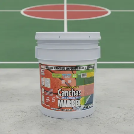 Pintura Para Canchas Deportivas Antiderrapante Kit 19 Lts