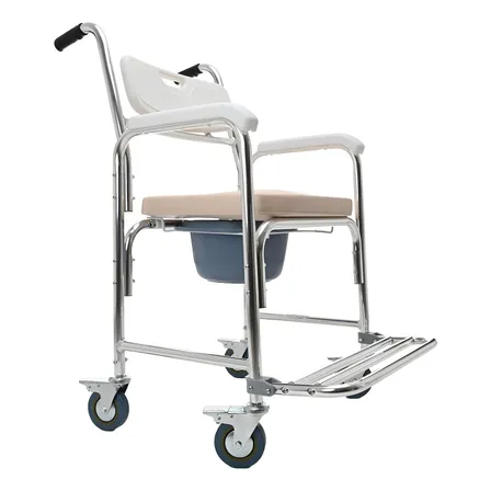Silla Para Baño Discapacitados 3 En 1 Ducha Comodo Wc Ruedas Hilphy Medical Hil098-1