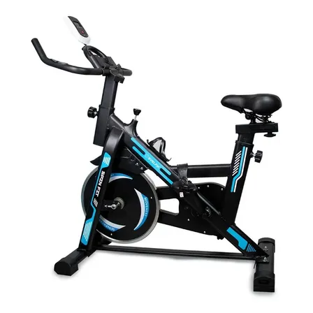 Bicicleta Spinning Svelfik Spin Fit Azul Volante 6kg Resistencia Magnética