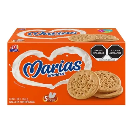 Galletas Marías Gamesa Con 5 Piezas De 170grs 1 Pza..