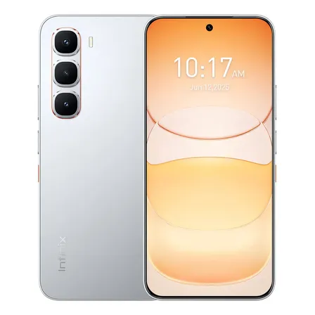 Celular Infinix Hot 60 Pro Ai Phone Dual Sim Plateado 8+8gb Ram 256 Gb Rom 6.78 Amoled 1.5k 144 Hz Battery 5160 Mah Carga Rápida 45 W Diseño Ultrafino De 6.6 Mm Ip64