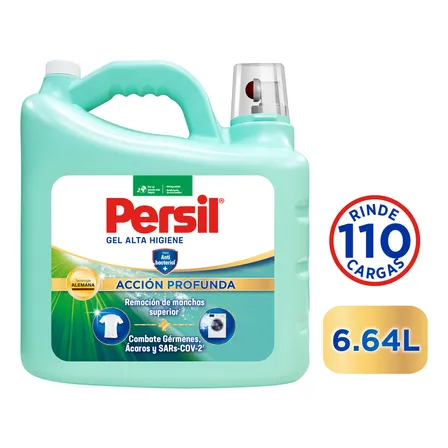 Detergente Líquido Persil Alta Higiene Acción Profunda 6.64l