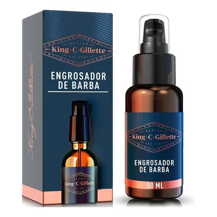 Serum Engrosador De Barba King C. Gillette De 50 Ml