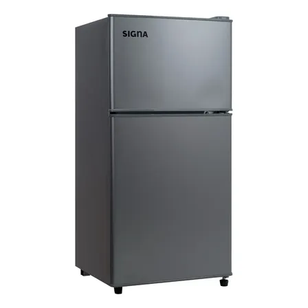 Refrigerador Frigobar Congelador 2 Puertas 86l 3 Pies Color Gris