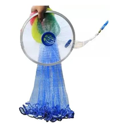 Sierraoutdoor Colorida Red De Pesca Artesanal De 2,4 Metros