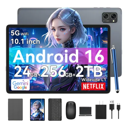 Tablet Tabwee Android 16 Tableta 24 Gb 256 Gb Rom/2 Tb Fhd