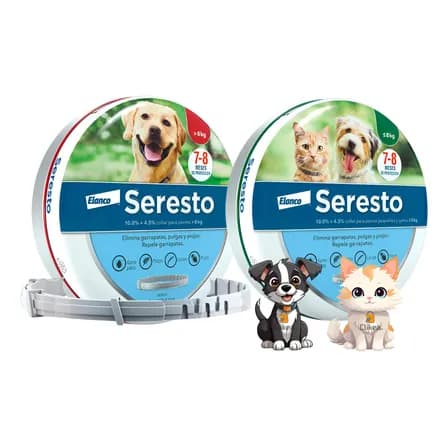 Collar Seresto Tamaño A Elegir Perros Gatos Repelente Elanco