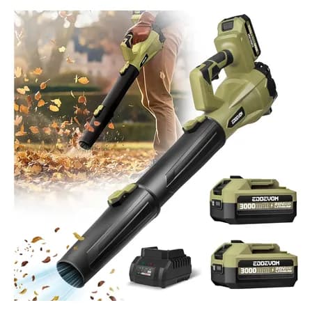 Soplador De Aire Inalámbrico Eléctrico 2 Baterías Para Hojas