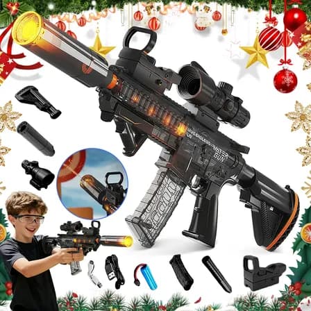 Pistola De Agua Juguete Electrica Con Luces Y Silenciador