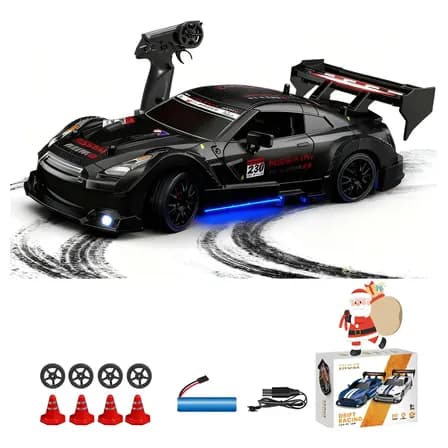 Drift Car De 2,4 Ghz, 1:24 A 20 Km/h, 4wd Con Luces Y Ruedas