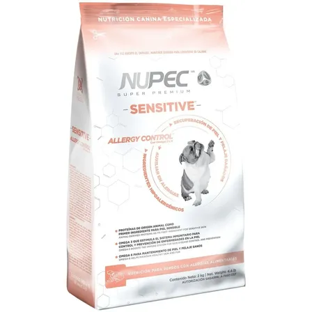 Alimento Nupec Nutrición Especializada Sensible Para Perro Adulto Todos Los Tamaños Sabor Mix De 15 Kg