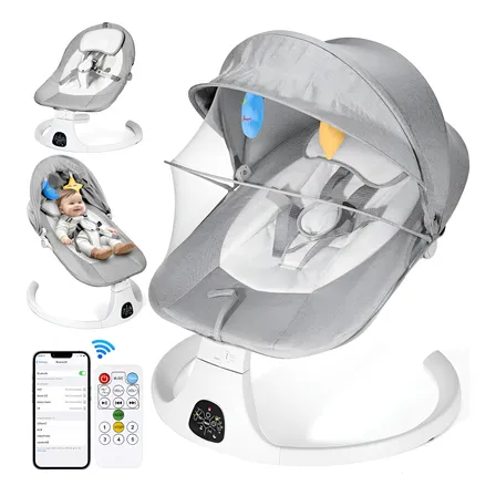 Bebés Mecedora Eléctrica Con Mosquitero Y Música Para