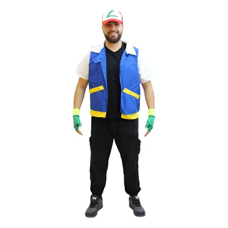 Disfraz Ash Ketchum Pokemon Adulto Deluxe