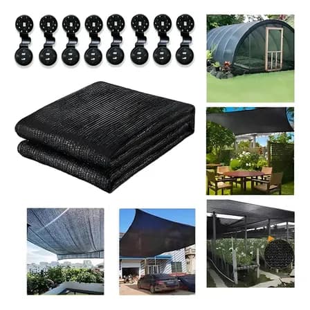 Malla Sombra Negra 70% Malla Sombra 4x6 Metros Mallasombras