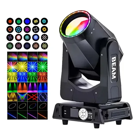 380w Cabeza Móvil Led Doble Prisma Beam Dj Luz De Escenario