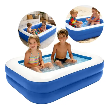 Alberca Inflable Rectangular Juego Piscina Para Niños 120cm